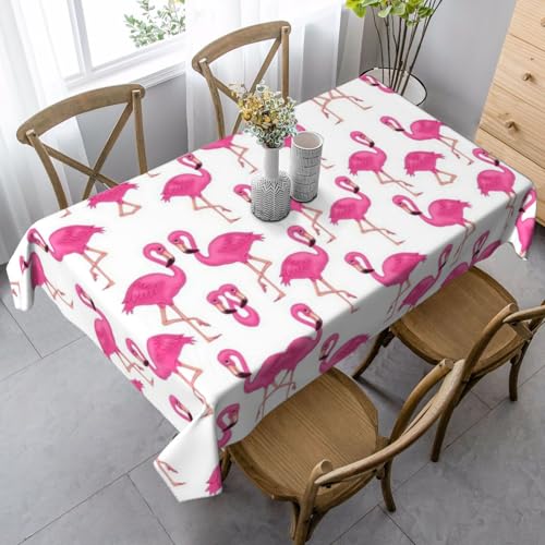 JBYJBX Rechteckige Tischdecke mit rotem Flamingo-Druck, für Esszimmer, Party, Innen- und Außenbereich, dekorative Tischdecke JBYJBX Rechteckige Tischdecke mit rotem Flamingo-Druck, für Esszimmer, Party, Innen- und Außenbereich, dekorative Tischdecke von JBYJBX