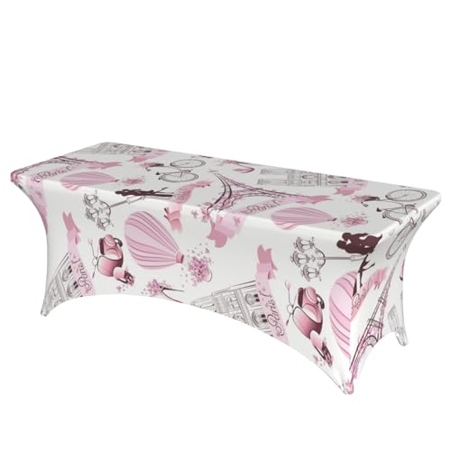 JBYJBX Romantische Paris-Tischdecke mit Schmetterlings-Druck, für den Außenbereich, groß, rechteckig, oval, einfache Installation JBYJBX Romantische Paris-Tischdecke mit Schmetterlings-Druck, für den Außenbereich, groß, rechteckig, oval, einfache Installation von JBYJBX