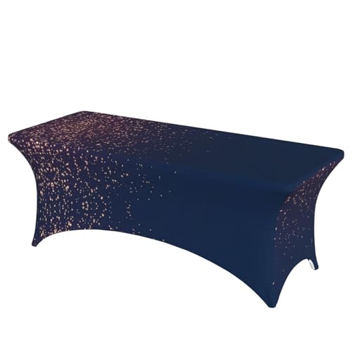 JBYJBX Tischdecke, Motiv: Himmel und Sterne, für den Außenbereich, groß, rechteckig, oval, einfache Installation, Marineblau JBYJBX Tischdecke, Motiv: Himmel und Sterne, für den Außenbereich, groß, rechteckig, oval, einfache Installation, Marineblau von JBYJBX