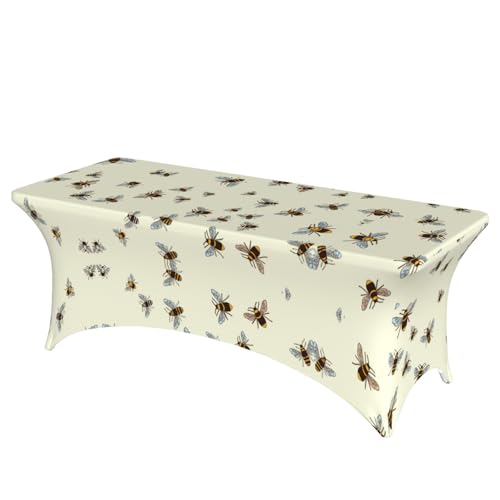 JBYJBX Tischdecke mit Bienen-Druck, für den Außenbereich, groß, rechteckig, oval, einfache Installation JBYJBX Tischdecke mit Bienen-Druck, für den Außenbereich, groß, rechteckig, oval, einfache Installation von JBYJBX