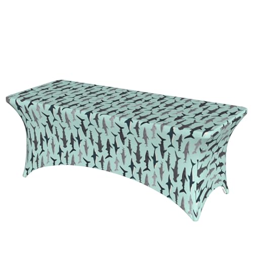 JBYJBX Tischdecke mit Hai-Druck, für den Außenbereich, groß, rechteckig, oval, einfache Installation JBYJBX Tischdecke mit Hai-Druck, für den Außenbereich, groß, rechteckig, oval, einfache Installation von JBYJBX