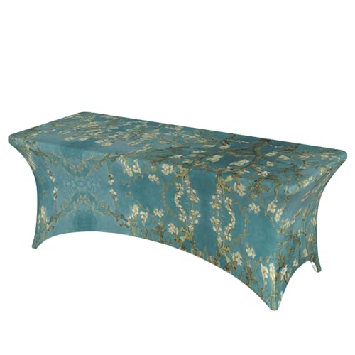 JBYJBX Tischdecke mit Mandelblüten-Druck, für den Außenbereich, groß, rechteckig, oval, einfache Installation JBYJBX Tischdecke mit Mandelblüten-Druck, für den Außenbereich, groß, rechteckig, oval, einfache Installation von JBYJBX