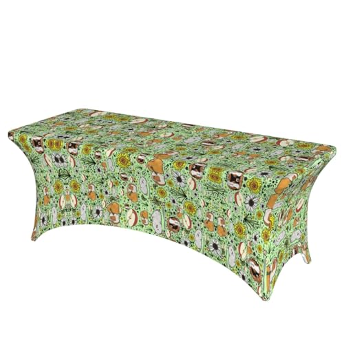 JBYJBX Tischdecke mit Meerschweinchen-Druck, für den Außenbereich, groß, rechteckig, oval, einfache Installation JBYJBX Tischdecke mit Meerschweinchen-Druck, für den Außenbereich, groß, rechteckig, oval, einfache Installation von JBYJBX