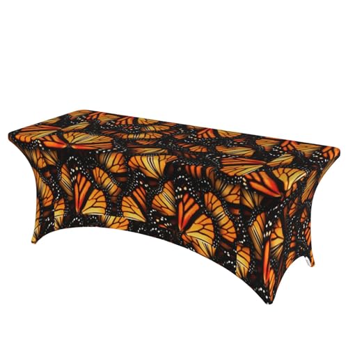 JBYJBX Tischdecke mit Monarch-Schmetterlings-Aufdruck, für den Außenbereich, groß, rechteckig, oval, einfache Installation JBYJBX Tischdecke mit Monarch-Schmetterlings-Aufdruck, für den Außenbereich, groß, rechteckig, oval, einfache Installation von JBYJBX