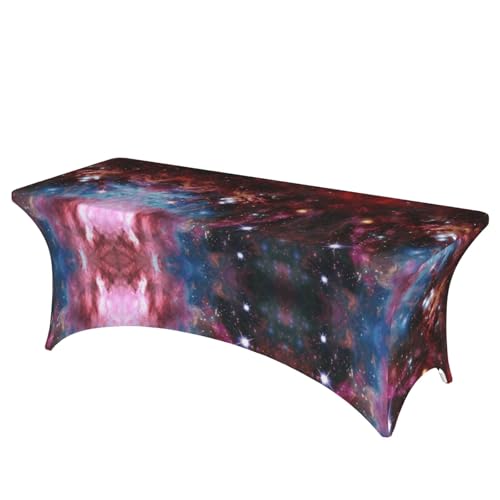 JBYJBX Tischdecke mit Nachthimmel-Druck, für den Außenbereich, groß, rechteckig, oval, einfache Installation JBYJBX Tischdecke mit Nachthimmel-Druck, für den Außenbereich, groß, rechteckig, oval, einfache Installation von JBYJBX