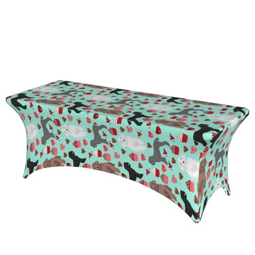 JBYJBX Tischdecke mit Pudel-Motiv, für den Außenbereich, groß, rechteckig, oval, einfache Installation JBYJBX Tischdecke mit Pudel-Motiv, für den Außenbereich, groß, rechteckig, oval, einfache Installation von JBYJBX