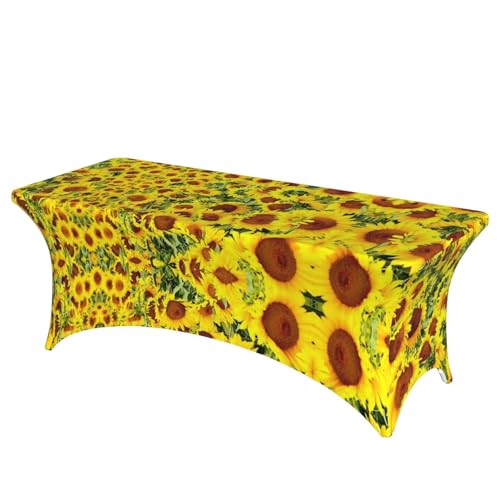 JBYJBX Tischdecke mit Sonnenblumen-Druck, für den Außenbereich, groß, rechteckig, oval, einfache Installation JBYJBX Tischdecke mit Sonnenblumen-Druck, für den Außenbereich, groß, rechteckig, oval, einfache Installation von JBYJBX