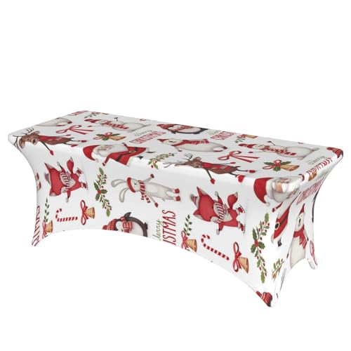 JBYJBX Tischdecke mit Weihnachtsmann-Druck, für den Außenbereich, groß, rechteckig, oval, einfache Installation JBYJBX Tischdecke mit Weihnachtsmann-Druck, für den Außenbereich, groß, rechteckig, oval, einfache Installation von JBYJBX