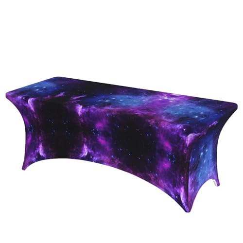 JBYJBX Tischdecke mit blauem Galaxie-Druck, für den Außenbereich, groß, rechteckig, oval, einfache Installation JBYJBX Tischdecke mit blauem Galaxie-Druck, für den Außenbereich, groß, rechteckig, oval, einfache Installation von JBYJBX