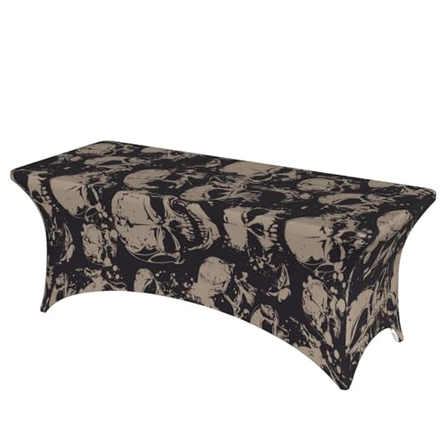 JBYJBX Tischdecke mit coolem Totenkopf-Grafikdruck, für den Außenbereich, groß, rechteckig, oval, einfache Installation JBYJBX Tischdecke mit coolem Totenkopf-Grafikdruck, für den Außenbereich, groß, rechteckig, oval, einfache Installation von JBYJBX