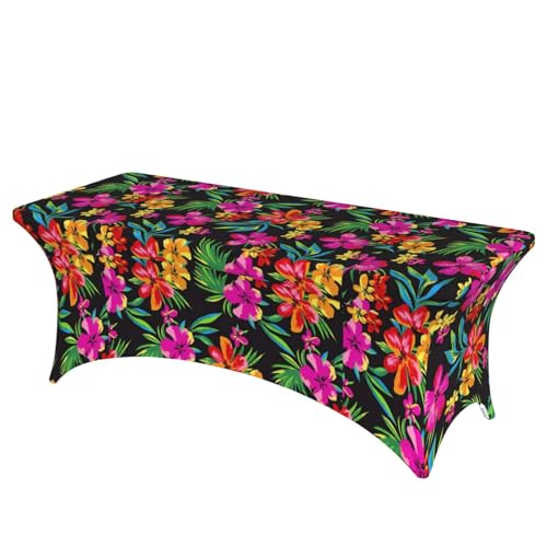 JBYJBX Tischdecke mit hawaiianischem Blumendruck, für den Außenbereich, groß, rechteckig, oval, einfache Installation JBYJBX Tischdecke mit hawaiianischem Blumendruck, für den Außenbereich, groß, rechteckig, oval, einfache Installation von JBYJBX