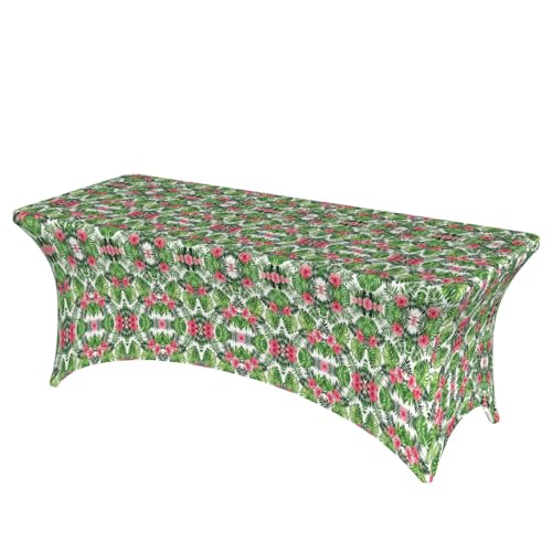 JBYJBX Tischdecke mit tropischem Blätter-Druck, für den Außenbereich, groß, rechteckig, oval, einfache Installation JBYJBX Tischdecke mit tropischem Blätter-Druck, für den Außenbereich, groß, rechteckig, oval, einfache Installation von JBYJBX