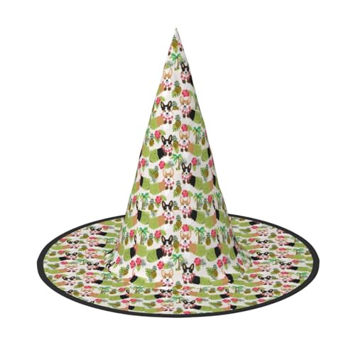 Jbyjbx Corgi Hawaiianischer tropischer Sommer-Ananas-Druck, Karneval, Halloween, Hexenhut, Motto-Partys, Hut, Cosplay, Maskerade, Urlaubsdekoration Jbyjbx Corgi Hawaiianischer tropischer Sommer-Ananas-Druck, Karneval, Halloween, Hexenhut, Motto-Partys, Hut, Cosplay, Maskerade, Urlaubsdekoration von JBYJBX
