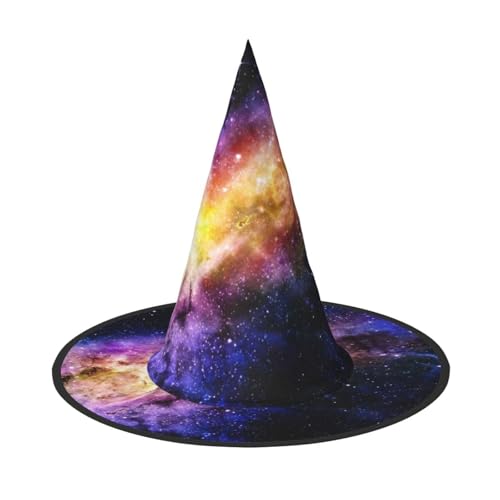 Jbyjbx Galaxie im Universum Druck Karneval Halloween Hexenhut Motto-Partys Hut Cosplay Maskerade Urlaub Dekor von JBYJBX