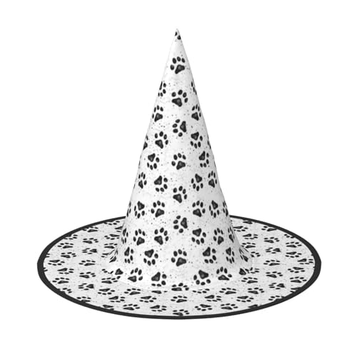 Jbyjbx Hundepfoten-Druck, Karneval, Halloween, Hexenhut, Motto-Partys, Hut, Cosplay, Maskerade, Urlaubsdekoration Jbyjbx Hundepfoten-Druck, Karneval, Halloween, Hexenhut, Motto-Partys, Hut, Cosplay, Maskerade, Urlaubsdekoration von JBYJBX