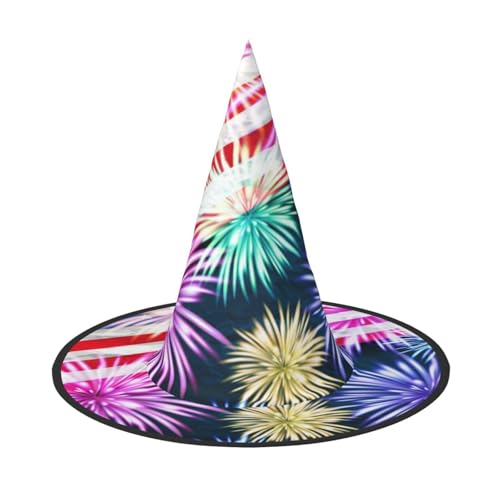 Jbyjbx Patriotischer 4. Juli, amerikanische Flagge, Druck, Karneval, Halloween, Hexenhut, Motto-Partys, Hut, Cosplay, Maskerade, Urlaubsdekoration Jbyjbx Patriotischer 4. Juli, amerikanische Flagge, Druck, Karneval, Halloween, Hexenhut, Motto-Partys, Hut, Cosplay, Maskerade, Urlaubsdekoration von JBYJBX