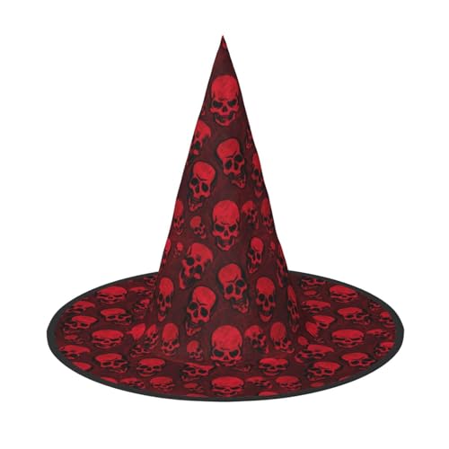 Jbyjbx Roter Totenkopf-Druck, Karneval, Halloween, Hexenhut, Motto-Partys, Hut, Cosplay, Maskerade, Urlaubsdekoration Jbyjbx Roter Totenkopf-Druck, Karneval, Halloween, Hexenhut, Motto-Partys, Hut, Cosplay, Maskerade, Urlaubsdekoration von JBYJBX