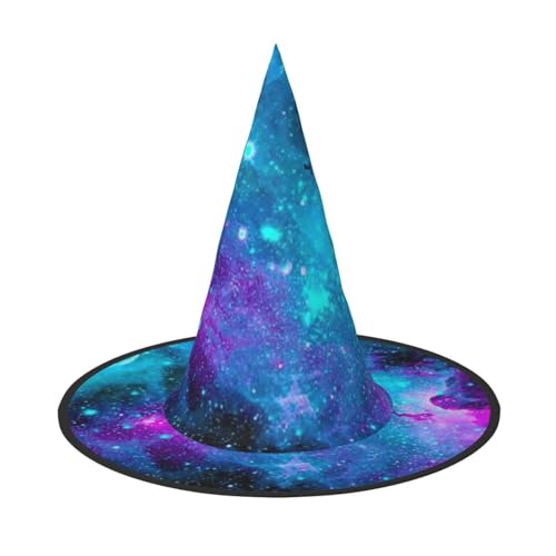 Jbyjbx Violetter Sternenhimmel-Druck, Karneval, Halloween, Hexenhut, Motto-Partys, Hut, Cosplay, Maskerade, Urlaubsdekoration Jbyjbx Violetter Sternenhimmel-Druck, Karneval, Halloween, Hexenhut, Motto-Partys, Hut, Cosplay, Maskerade, Urlaubsdekoration von JBYJBX