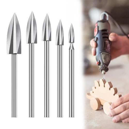 5 Stück HSS Gravierwerkzeug,Holzschnitzwerkzeug,HSS Gravierwerkzeug mit 3mm Schaft, Schaft Wood Carving Tools Bohrerzubehör für Rotationswerkzeuge Professional Holzschnitzerei Messer Werkzeuge 5 Stück HSS Gravierwerkzeug,Holzschnitzwerkzeug,HSS Gravierwerkzeug mit 3mm Schaft, Schaft Wood Carving Tools Bohrerzubehör für Rotationswerkzeuge Professional Holzschnitzerei Messer Werkzeuge von JCAKES