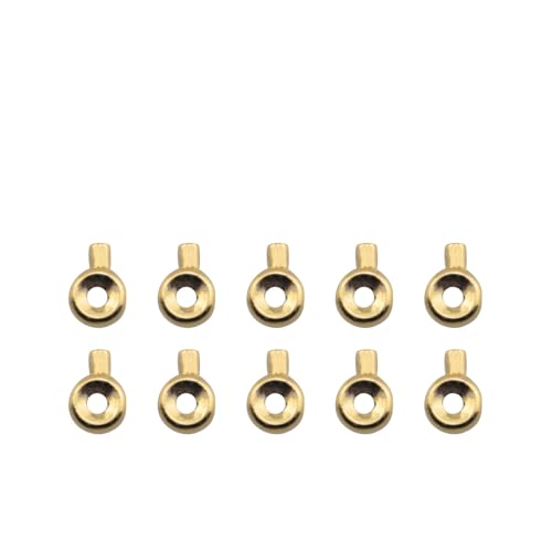 JCBIZ 10 x Halsketten-Verschlüsse, Bastelmaterialien, fester Schnappverschluss, goldfarben, für Perlen, Armbänder, Ohrringe, Ringe, Roségold, Abstandshalter, Perlen, Anhänger von JCBIZ