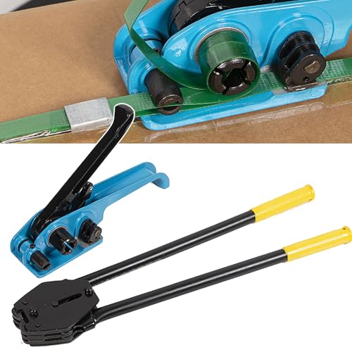 13–19 mm Hand-Umreifungsset, manuelle Umreifungsmaschine für PP/PET, arbeitssparend | Gehäuse aus Kunststoff und Stahl | verlängerter Griff, Bündelspanner-Werkzeug, Umreifungsset mit verdickter Zang 13–19 mm Hand-Umreifungsset, manuelle Umreifungsmaschine für PP/PET, arbeitssparend | Gehäuse aus Kunststoff und Stahl | verlängerter Griff, Bündelspanner-Werkzeug, Umreifungsset mit verdickter Zang von JCBMGDBKH