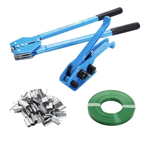 JCBMGDBKH Elektrische Umreifungsmaschine, Hochleistungs-Manuelle Verpackungsmaschine, Manuelle Kunststoff-Stahl-PET-Kunststoff-Spanner-Eisenzange für Kunststoffverpackungsumreifung(8) von JCBMGDBKH