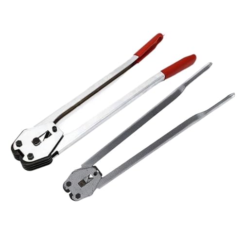 JCBMGDBKH Elektrische Umreifungsmaschine, J19/C380 Manuelle Verpackungsumreifungsmaschine 16-19pet Kunststoff-Stahlband-Ballenzange Kunststoff-Gürtelclip-Maschine (Schwarz C380) von JCBMGDBKH