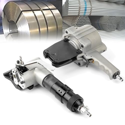 JCBMGDBKH Pneumatische Umreifungsmaschine mit Spanner und Schneide-/Versiegelungsgerät, Robustes tragbares Werkzeug für die Verpackung von SE von JCBMGDBKH