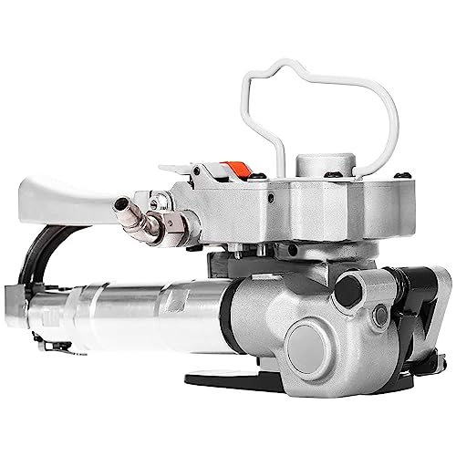 JCBMGDBKH Pneumatisches Umreifungsgerät, pneumatische Ballenpresse, tragbarer handgehaltener Verpackungsbandspanner mit 3500 N maximaler Spannung für 1/2"-3/4" PET/PP-Kunststoffbänder, automatisch JCBMGDBKH Pneumatisches Umreifungsgerät, pneumatische Ballenpresse, tragbarer handgehaltener Verpackungsbandspanner mit 3500 N maximaler Spannung für 1/2"-3/4" PET/PP-Kunststoffbänder, automatisch von JCBMGDBKH