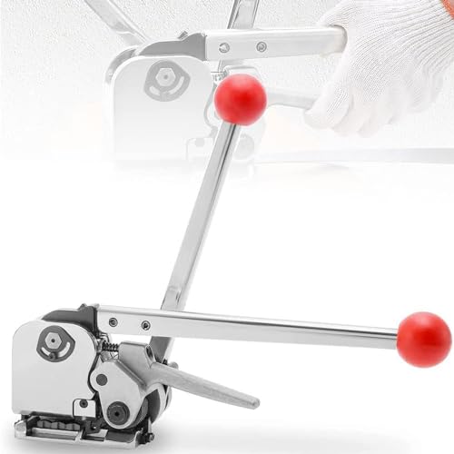 JCBMGDBKH Stahlbandwerkzeug, Hochleistungs-Stahlbandspanner und Schneideversiegeler, Stahlbandverpackungsmaschine, für 12,7 mm - 19 mm Breite, 0,38-0,78 mm Dicke JCBMGDBKH Stahlbandwerkzeug, Hochleistungs-Stahlbandspanner und Schneideversiegeler, Stahlbandverpackungsmaschine, für 12,7 mm - 19 mm Breite, 0,38-0,78 mm Dicke von JCBMGDBKH