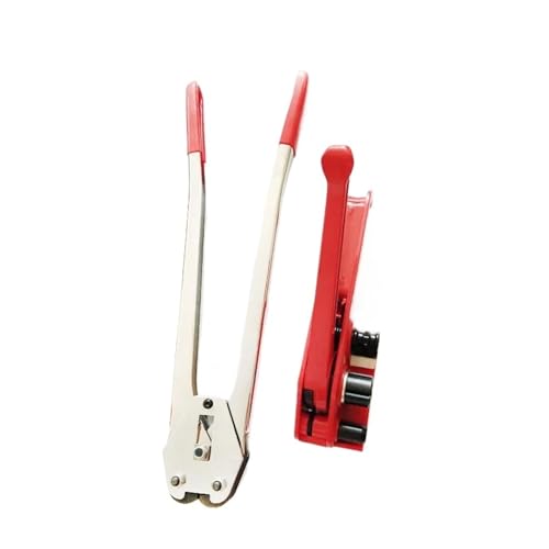 JCBMGDBKH Umreifungsmaschine, Handwerkzeug, Umreifungsmaschine, manuelles PET-Umreifungswerkzeug SD330, Umreifungsmaschine, Spanner, Versiegelungsband, Verpackungswerkzeug (19 mm) von JCBMGDBKH