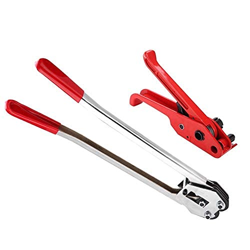 JCBMGDBKH Umreifungsspanner, manuelle Umreifungswerkzeuge für PET/PP, Verpackungsbanderoliermaschine, Set, Spannwerkzeug und Versiegelung für 0,47–0,75 Zoll breite PET/PP-Bänder JCBMGDBKH Umreifungsspanner, manuelle Umreifungswerkzeuge für PET/PP, Verpackungsbanderoliermaschine, Set, Spannwerkzeug und Versiegelung für 0,47–0,75 Zoll breite PET/PP-Bänder von JCBMGDBKH