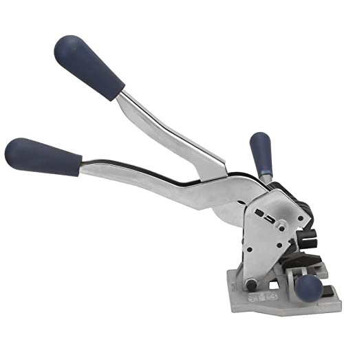 JCBMGDBKH Umreifungswerkzeug zum Umreifen – Befestigen, Einrasten und Schneiden. 3-in-1-Manueller Stahlbandspanner, Crimper, Riemen, Umreifungsverpackungsmaschine, geeignet für 1/2-5/8 Zoll PP-Bänder JCBMGDBKH Umreifungswerkzeug zum Umreifen – Befestigen, Einrasten und Schneiden. 3-in-1-Manueller Stahlbandspanner, Crimper, Riemen, Umreifungsverpackungsmaschine, geeignet für 1/2-5/8 Zoll PP-Bänder von JCBMGDBKH
