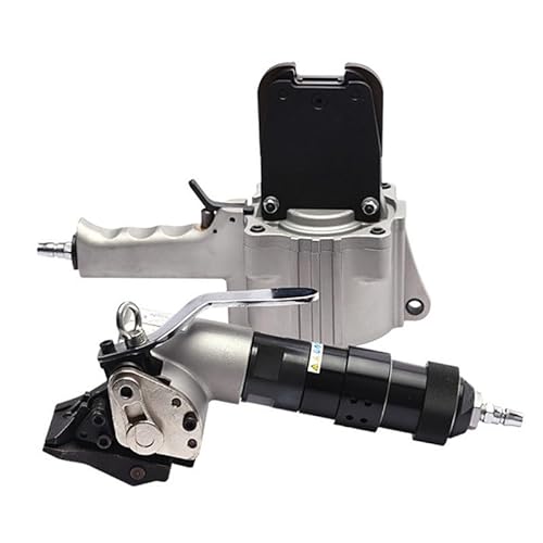 Pneumatische Stahl-Umreifungsmaschine, Hochleistungs-Kombinations-Split-Banding-Werkzeug, Spanner und Schneide-Versiegelung für 32 mm breite Metallbänder, tragbare Verpackungswerkzeuge, 25 mm Pneumatische Stahl-Umreifungsmaschine, Hochleistungs-Kombinations-Split-Banding-Werkzeug, Spanner und Schneide-Versiegelung für 32 mm breite Metallbänder, tragbare Verpackungswerkzeuge, 25 mm von JCBMGDBKH
