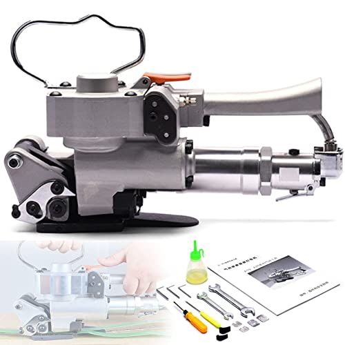 Tragbare, handgehaltene pneumatische Umreifungsgeräte. Pneumatisches Umreifungsgerät aus Kunststoff für 13–25 mm breite PP- und PET-Umreifungsbänder, 3500 N maximale Spannung, Verpackungsbandpresse Tragbare, handgehaltene pneumatische Umreifungsgeräte. Pneumatisches Umreifungsgerät aus Kunststoff für 13–25 mm breite PP- und PET-Umreifungsbänder, 3500 N maximale Spannung, Verpackungsbandpresse von JCBMGDBKH