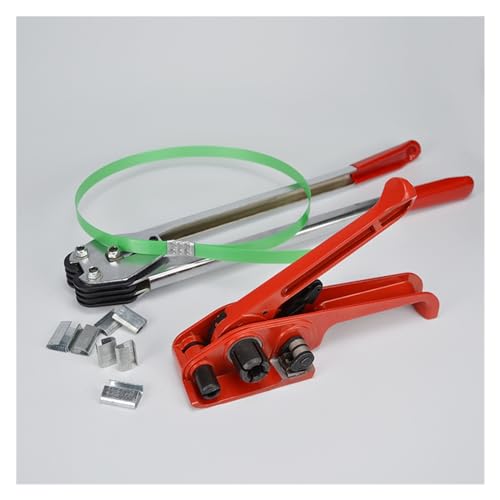 Umreifungsmaschine für Verpackungen, Palettenverpackungen, Umreifungsband-Set, Kunststoff-Stahl-Umreifungsmaschine, Spanner, Packzangen-Set, manuelle Verpackungs-Umreifungsmaschine, spart Zeit und von JCBMGDBKH