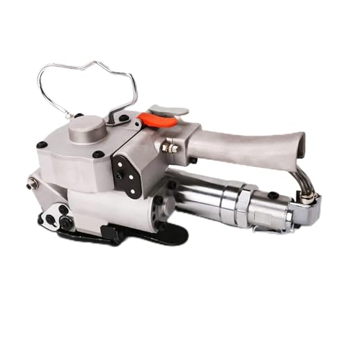 Umreifungsmaschine zum Verpacken, pneumatische Reibschweißballenpresse, manuelle Umreifungsmaschine, starkes Bindewerkzeug, Verpackungsmaschine für 13–19 mm breite PP/PET-Bänder, spart Zeit und Arbe von JCBMGDBKH