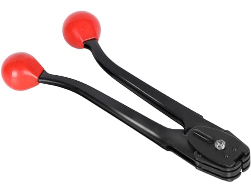 Versiegelungs- und Crimpwerkzeug mit doppelter Kerbe an der Vorderseite – 1,27 cm Metallbandumreifung mit hochfester Versiegelungswirkung und ergonomischem Design und gehärtetem Stahl für hochbelast von JCBMGDBKH