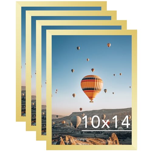 JCJMY 4 Stück Bilderrahmen 4er Set Gold für 30x40cm Diamond Art Painting Wandmontage horizontal oder vertikal 10x14 Wand Galerie Poster Fotorahmen mit bruchfestem Plexiglas 4 Stück JCJMY 4 Stück Bilderrahmen 4er Set Gold für 30x40cm Diamond Art Painting Wandmontage horizontal oder vertikal 10x14 Wand Galerie Poster Fotorahmen mit bruchfestem Plexiglas 4 Stück von JCJMY