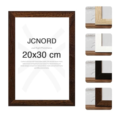 JCNORD MDF Walnussfarbener Holz Bilderrahmen 20x30 cm mit bruchsicherem Acrylglas | Moderner Fotorahmen für Wände und Tische JCNORD MDF Walnussfarbener Holz Bilderrahmen 20x30 cm mit bruchsicherem Acrylglas | Moderner Fotorahmen für Wände und Tische von JCNORD