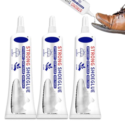 Schuhkleber Extra Stark Wasserfest, Wasserdichter Schuhreparaturkleber, Schuhe Kleber, Schuhkleber Reparaturkleber, 3-Teiliges Shoe Glue Wird Zur Reparatur Aller Arten von Schuhen, Leder Schuhkleber Extra Stark Wasserfest, Wasserdichter Schuhreparaturkleber, Schuhe Kleber, Schuhkleber Reparaturkleber, 3-Teiliges Shoe Glue Wird Zur Reparatur Aller Arten von Schuhen, Leder von JCOTCL