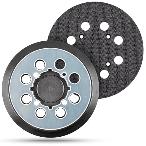 5 Zoll 8 Löcher Schleifpad Ersatzpad für Dewalt 2 Stück Schleife Stützteller Klett-Ersatzpads Exzenterschleifer für Dewalt DWE6421/ 6421K, DWE64233, N329079, DWE6423/ 6423K, DCW210B von JCSJK