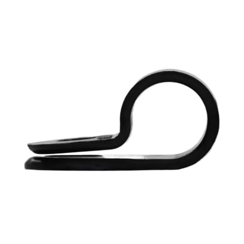 JCUIyon 100 stücke Schwarz P Stil Montage Kabel Klemme Kunststoff Nylon Isolation Schraube Fixiert Draht Halter Kabel Clips Manager(19.4mm) von JCUIyon