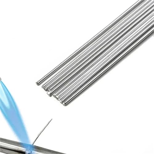 JCXIOC Lötstäbe 5–10 Stück 1,6 mm/2,0 mm lötfreie Aluminium-Schweißstäbe, Niedertemperatur-Lötdraht, Lötset for Aluminium- und Zinn-Reparaturwerkzeuge(2.0x330mm 10pcs) von JCXIOC