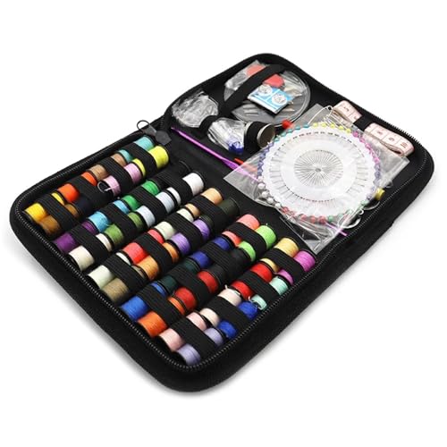 JCXIOC Reise-Nähset Nähsets DIY Multifunktions-Nähkasten-Set for Handquilten, Nähen, Stickgarn, Nähzubehör, Nähsets für Hause Reise Camping(Sewing Kit B) von JCXIOC