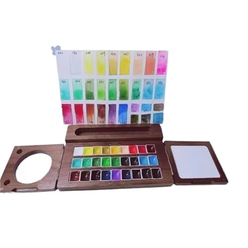 Tragbare Malbox mit Zeichenbrett Aquarellkasten aus Holz, tragbar, zusammenklappbar, Aquarellpalettenkoffer, Ölfarbenkasten, for Anfänger, Outdoor-Skizzen, Malen, Kunstwerkzeuge Tragbare Malbox mit Zeichenbrett Aquarellkasten aus Holz, tragbar, zusammenklappbar, Aquarellpalettenkoffer, Ölfarbenkasten, for Anfänger, Outdoor-Skizzen, Malen, Kunstwerkzeuge von JCXIOC