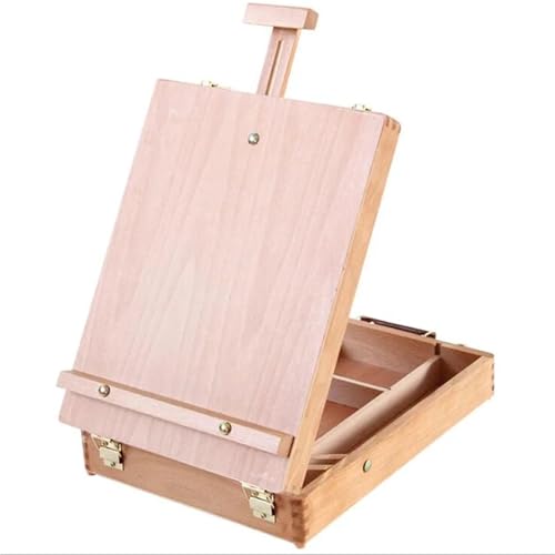Tragbare Malbox mit Zeichenbrett Große tragbare Ölgemäldebox aus Holz, Skizzenblock, Staffelei, Skizze, Zeichenbrett, Malwerkzeugkasten, Malaufbewahrungsbox for Künstler Tragbare Malbox mit Zeichenbrett Große tragbare Ölgemäldebox aus Holz, Skizzenblock, Staffelei, Skizze, Zeichenbrett, Malwerkzeugkasten, Malaufbewahrungsbox for Künstler von JCXIOC