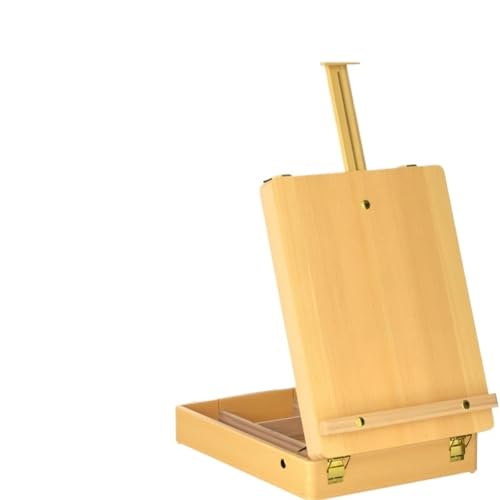 Tragbare Malbox mit Zeichenbrett Klappbare Schreibtischstaffelei aus Holz mit Schubladen, tragbarer Skizzenkasten for Künstler, verstellbare Zeichenaufbewahrung aus Buchenholz for Malen und Skizzieren Tragbare Malbox mit Zeichenbrett Klappbare Schreibtischstaffelei aus Holz mit Schubladen, tragbarer Skizzenkasten for Künstler, verstellbare Zeichenaufbewahrung aus Buchenholz for Malen und Skizzieren von JCXIOC