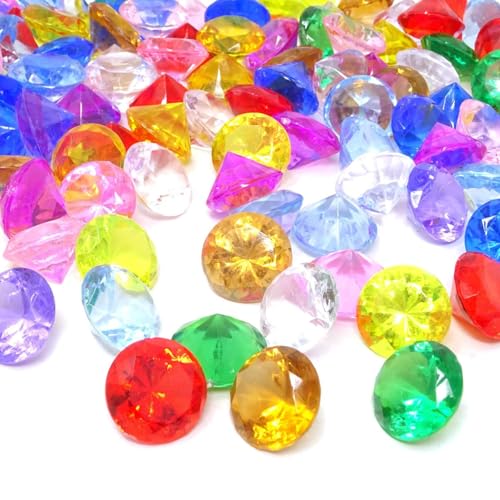 JDCMEI 30 Stück Edelsteine für Kinder, 25mm Diamanten Kinder, Acryl Diamanten Deko Bunt, Kinder Diamanten Groß, Diamanten Bunt Kinder, Diamant Edelsteine für Kindergeburtstag Hochzeit Vasen Tischdeko JDCMEI 30 Stück Edelsteine für Kinder, 25mm Diamanten Kinder, Acryl Diamanten Deko Bunt, Kinder Diamanten Groß, Diamanten Bunt Kinder, Diamant Edelsteine für Kindergeburtstag Hochzeit Vasen Tischdeko von JDCMEI
