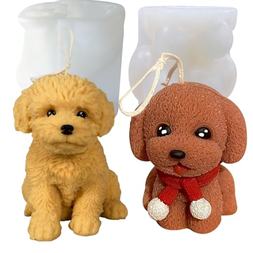 3D silikonform-Kerzenformen, niedlicher Welpe, Seife, 3D-Formen, Schokolade, Kuchen, Backformen, Fondant, Kuchen, Hundeformen (Zweiteiliger Welpe) 3D silikonform-Kerzenformen, niedlicher Welpe, Seife, 3D-Formen, Schokolade, Kuchen, Backformen, Fondant, Kuchen, Hundeformen (Zweiteiliger Welpe) von JDH Silicone